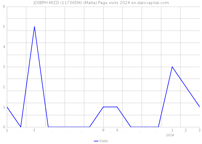 JOSEPH MIZZI (117365M) (Malta) Page visits 2024 