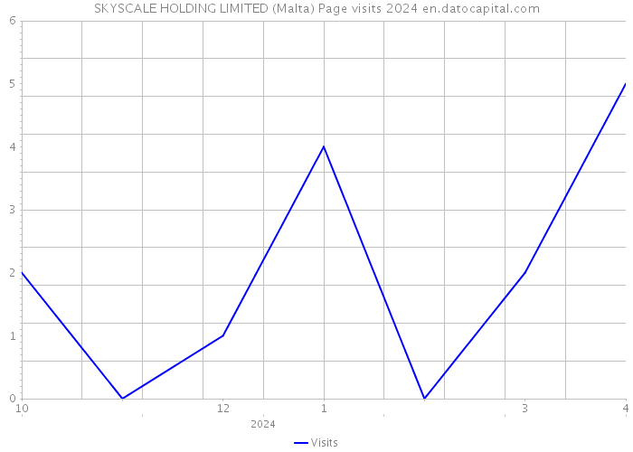 SKYSCALE HOLDING LIMITED (Malta) Page visits 2024 