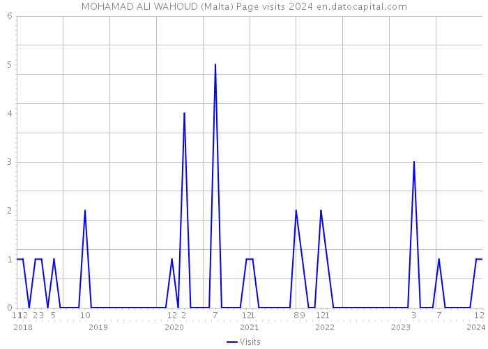 MOHAMAD ALI WAHOUD (Malta) Page visits 2024 