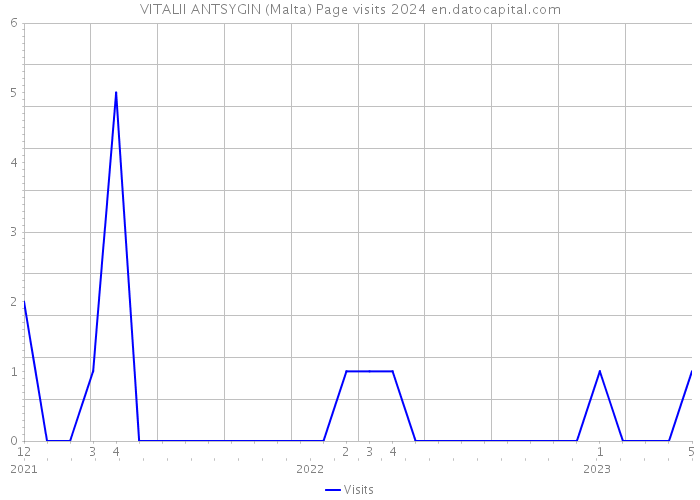VITALII ANTSYGIN (Malta) Page visits 2024 