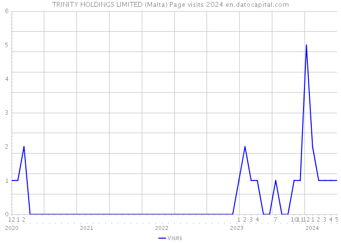 TRINITY HOLDINGS LIMITED (Malta) Page visits 2024 