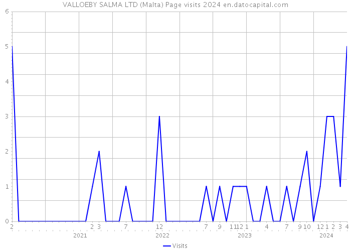 VALLOEBY SALMA LTD (Malta) Page visits 2024 