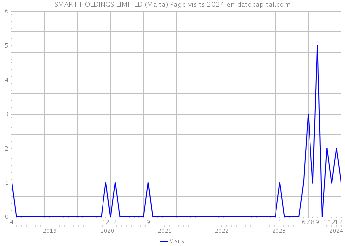 SMART HOLDINGS LIMITED (Malta) Page visits 2024 