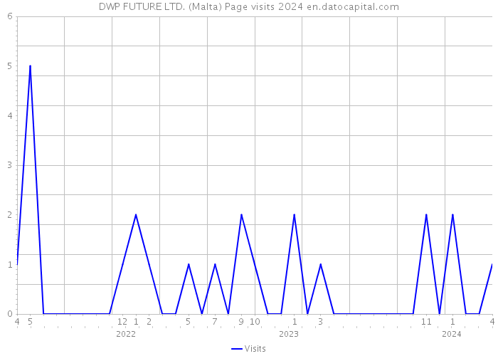 DWP FUTURE LTD. (Malta) Page visits 2024 