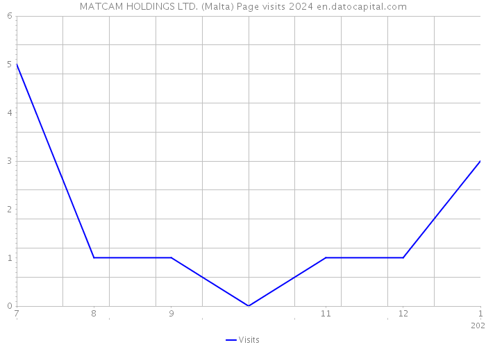 MATCAM HOLDINGS LTD. (Malta) Page visits 2024 