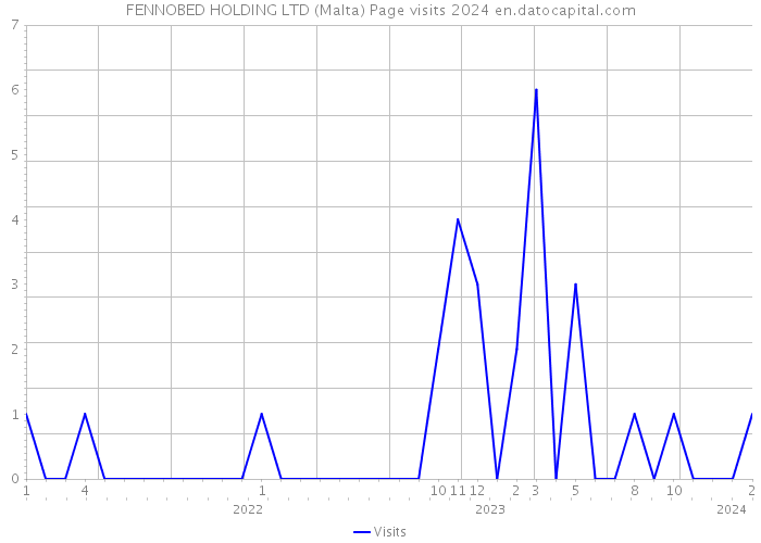 FENNOBED HOLDING LTD (Malta) Page visits 2024 