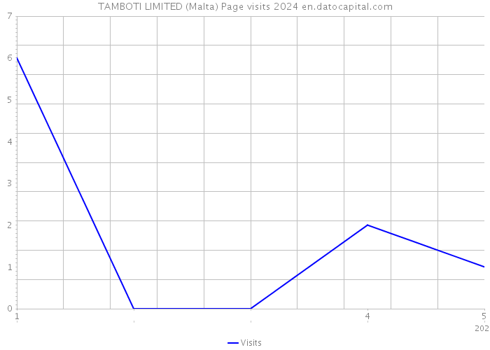 TAMBOTI LIMITED (Malta) Page visits 2024 