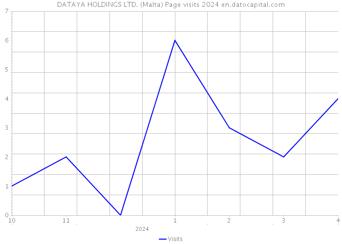 DATAYA HOLDINGS LTD. (Malta) Page visits 2024 