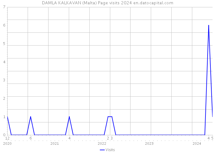 DAMLA KALKAVAN (Malta) Page visits 2024 