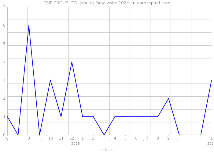 DNP GROUP LTD. (Malta) Page visits 2024 