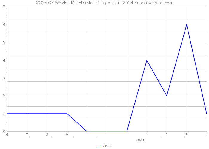 COSMOS WAVE LIMITED (Malta) Page visits 2024 
