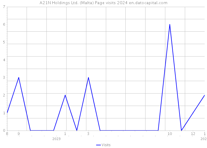 A21N Holdings Ltd. (Malta) Page visits 2024 