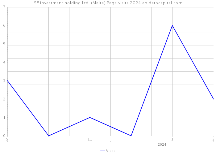 SE investment holding Ltd. (Malta) Page visits 2024 