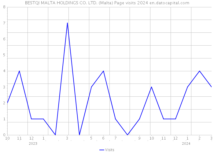 BESTQI MALTA HOLDINGS CO. LTD. (Malta) Page visits 2024 