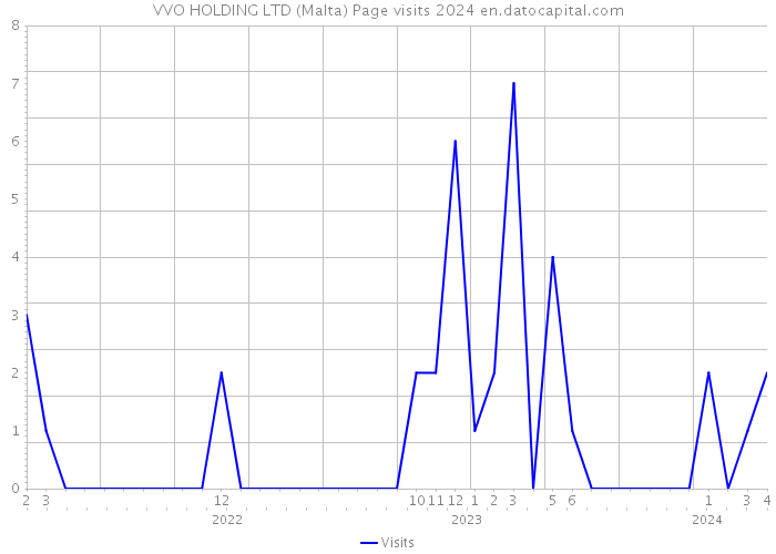 VVO HOLDING LTD (Malta) Page visits 2024 
