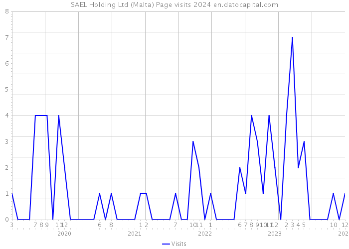 SAEL Holding Ltd (Malta) Page visits 2024 