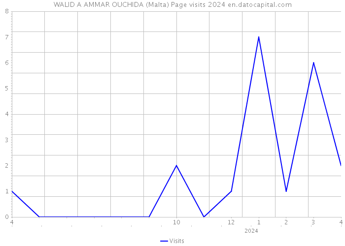 WALID A AMMAR OUCHIDA (Malta) Page visits 2024 