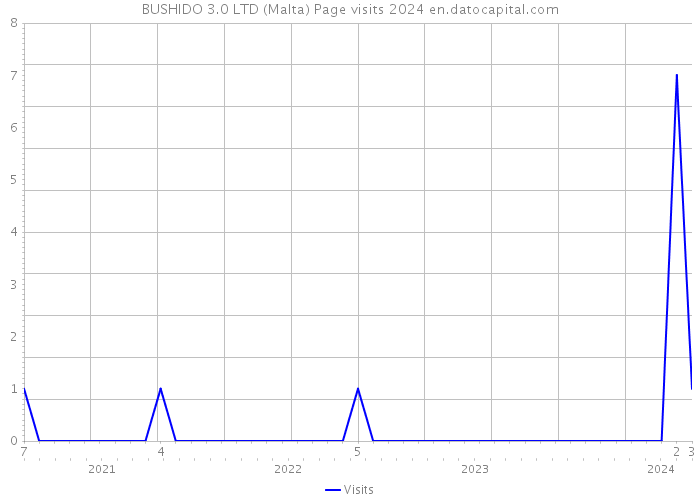 BUSHIDO 3.0 LTD (Malta) Page visits 2024 