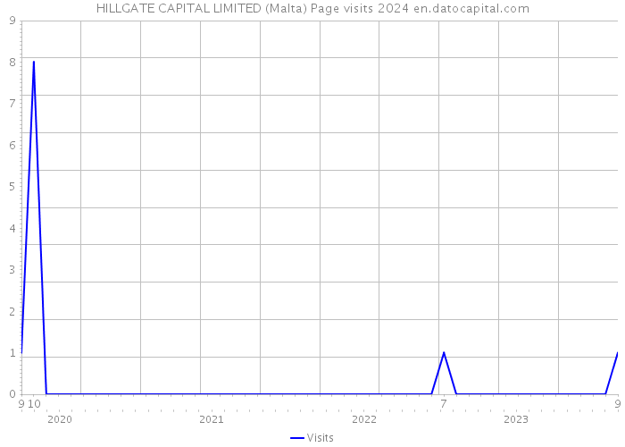 HILLGATE CAPITAL LIMITED (Malta) Page visits 2024 